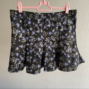Floral flare skirt